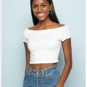 Brandy Melville white crop top